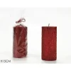 Candela Cilindro 15 Cm Rossa 2 Modelli Assortiti