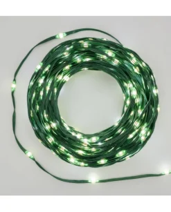 Catena Lineare 600 Gocce Di Luce Led 360° Bianco Catena Lineare 45M Mt