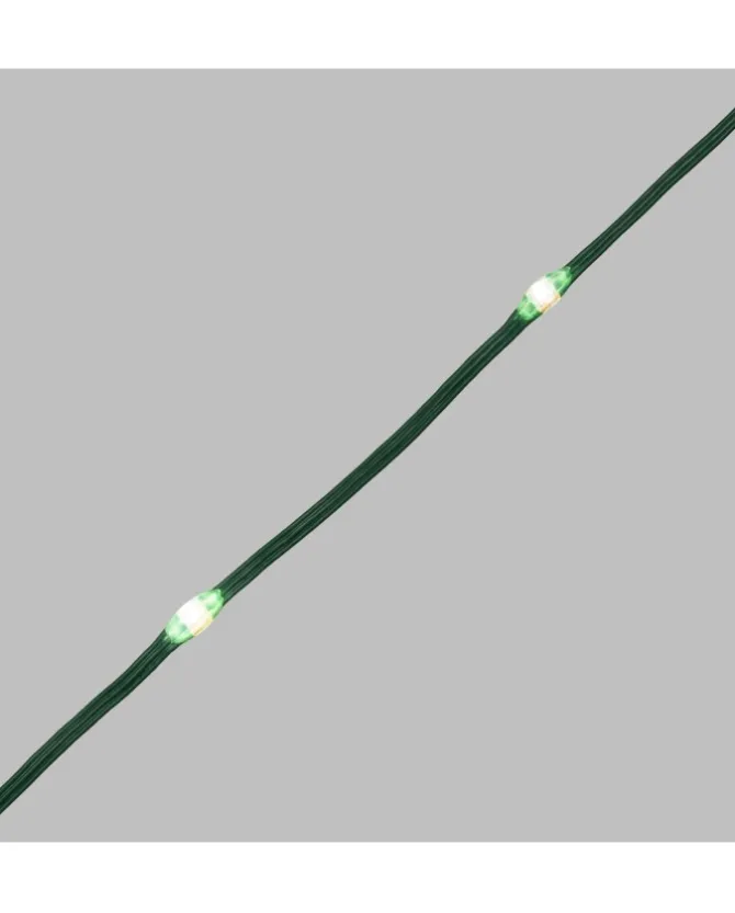 Catena Lineare 600 Gocce Di Luce Led 360° Bianco Catena Lineare 45M Mt