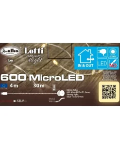 Catena Lineare 600 Microled Bianco Caldo 4+30M