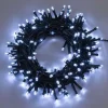 Catena Lineare Luci 320 Led Bianco Con Controller 12,8 Mt Per Albero Di Natale