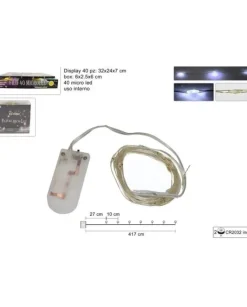 Catena Luci 40 Micro Led A Batteria 417Cm