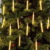 Catena Luci Bianco Caldo 20 Mini Tubi Bifacciali 10Cm Per Albero Di Natale 9,5Mt