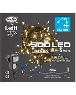 Catena Luci Bianco Caldo 500 Led 20 Mt Per Albero Di Natale
