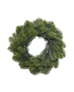 Corona Ghirlanda Di Pino Natalizia Diametro O50 Cm In Pe Effetto Real Touch