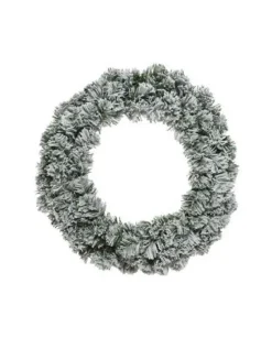 Corona Imperiale Innevata Al Copertocolore Green/Whitemisura Dia 60.00Cm