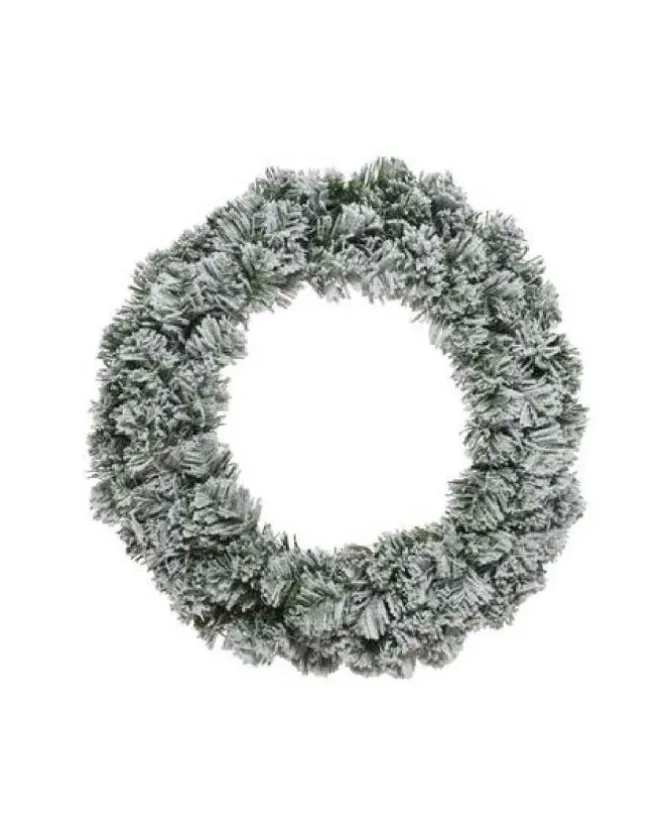 Corona Imperiale Innevata Al Copertocolore Green/Whitemisura Dia 60.00Cm