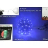 Decorazione Natalizia Palla Luminosa 50Led Luce Blu Cavo 3Mt Uso Interno/Esterno