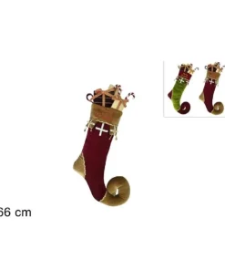 Decorazione Per Interno Calza Giullare Con Doni 66 Cm