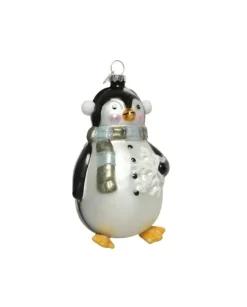 Decoro Da Albero In Vetro Pinguino 7 Cm
