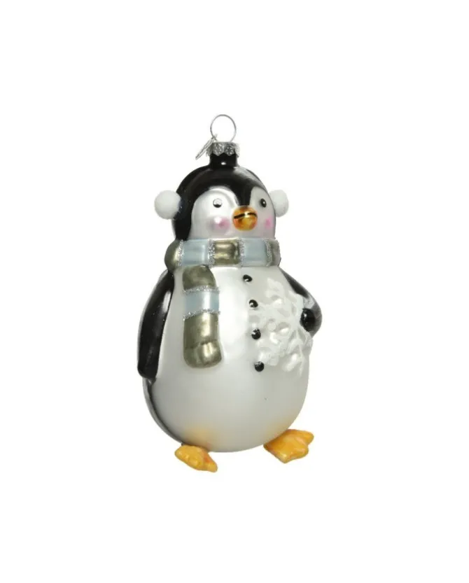 Decoro Da Albero In Vetro Pinguino 7 Cm