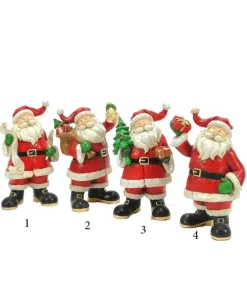 Decoro Natalizio Babbo Natale 19 Cm In 4 Varianti