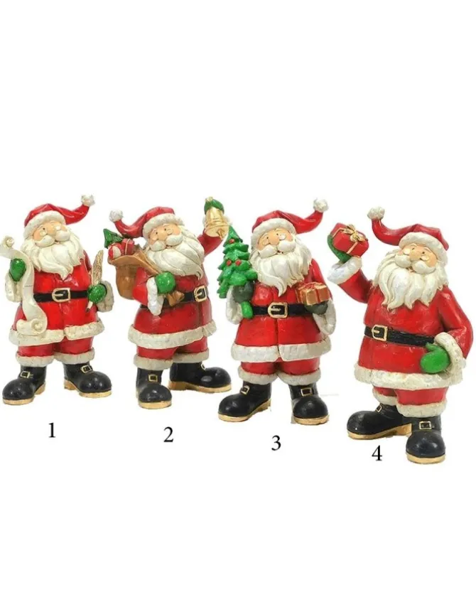 Decoro Natalizio Babbo Natale 19 Cm In 4 Varianti