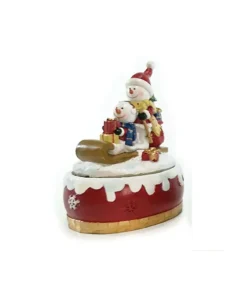 Decoro Natalizio Carillon Con Musica E Movimento 15 Cm In 3 Varianti