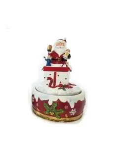 Decoro Natalizio Carillon Con Musica E Movimento 15 Cm In 3 Varianti