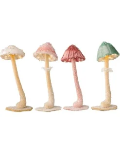 Decoro Per Albero Fungo Luminoso Con Led 30 Cm A Batteria