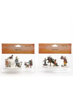 Figure In Polyresina Per Villaggi Di Natale