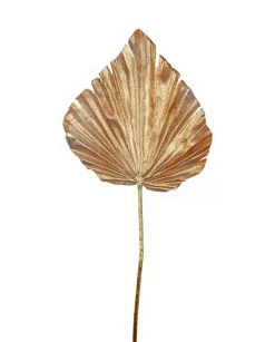 Foglia Di Palma 60Cm Oro Per Decorazioni Di Natale
