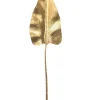 Foglia Philodendro 100Cm Oro Per Decorazioni Natalizie