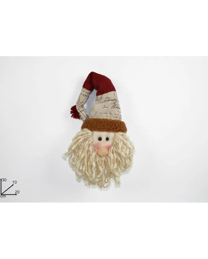 Fuoriporta Dietroporta Babbo Natale Juta 30X10X20 Cm