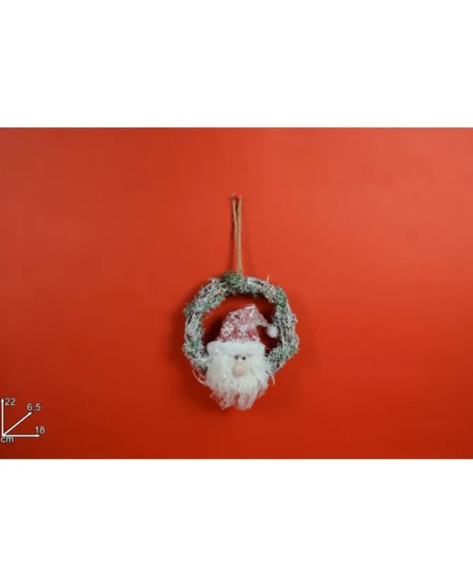 Fuoriporta Dietroporta Viso Babbo Natale 22X6,5X18 Cm