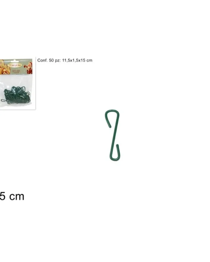 Ganci Per Albero Di Natale Confezione 50 Pz 5Cm