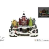 Giostina Natalizzia Scenario Con Treno Luci E Movimenti 27X18.5X34 Cm