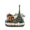 Giostrina Di Natale Tour Eiffel Con Carosello 29,5X24Xx30 Cm