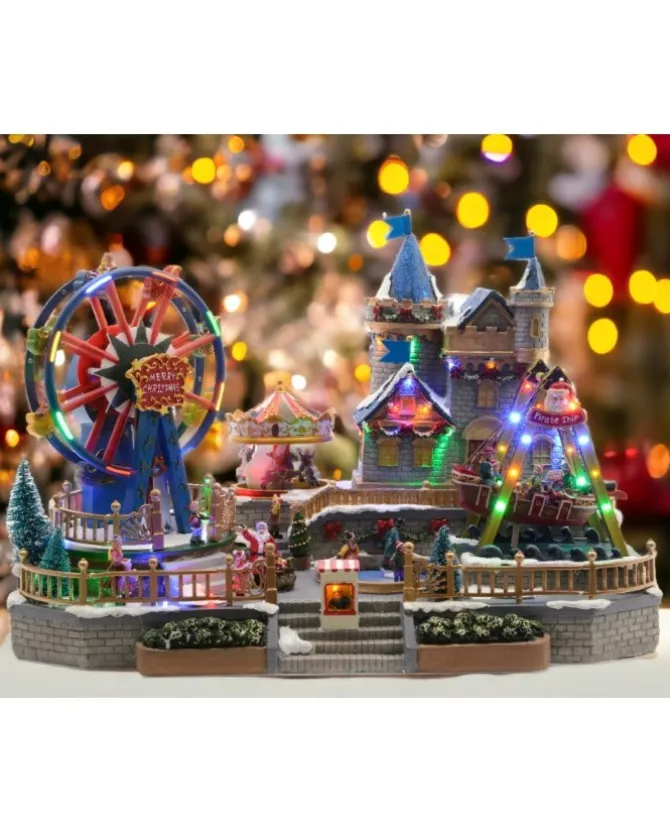 Giostrina Natalizia Con Personaggi In Movimento |