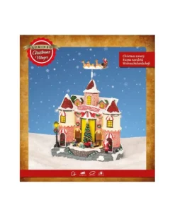 Giostrina Villaggio Di Natale Con Treno Luci E Movimenti