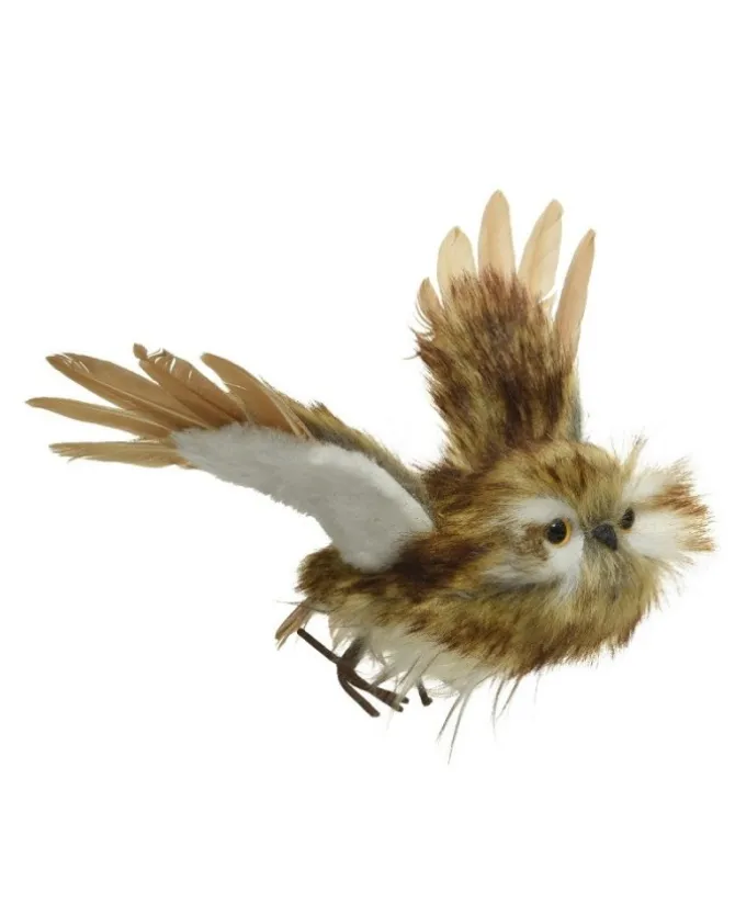 Gufo In Poliestere Ali Aperte 18X31X9Cm