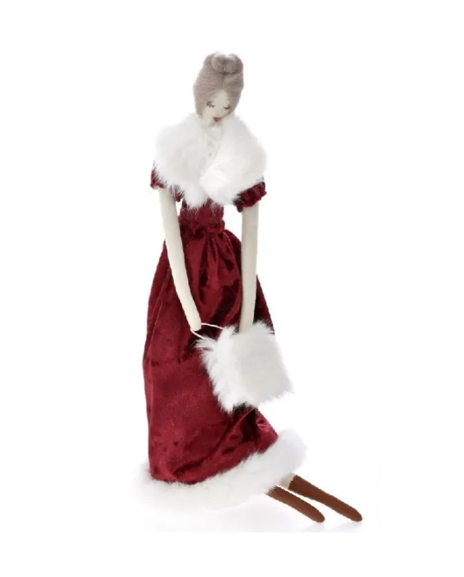 Lady Xmas Seduta Bordeaux 7X42Cm