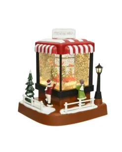 Lanterna Natalizia Con Luci Led Scenario Negozio Di Giocattoli In Poliresina