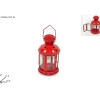 Lanterna Portacandela 21Cm Rosso