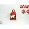 Lanterna Soggetti Natalizi Rossa 20 Cm 4