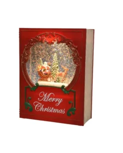 Libro Delle Fiabe Con Sfera Luminosa Ad Acqua Con Luce Calda A Led