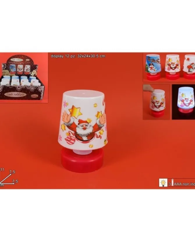 Lume Soggetti Natalizi Con Luce 11X7,5X7,5 Cm