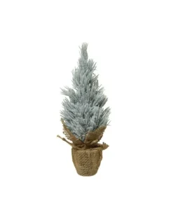 Mini Albero Smerigliato Da Interno Colore Green/Whitemisura Dia12.00-H30.00Cm