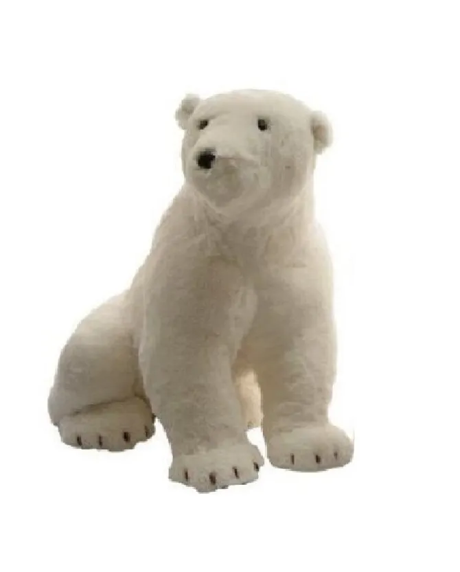 Orso Polare Con Pelliccia 30X76X41Cm