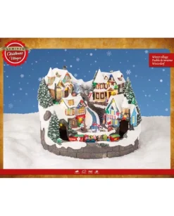 Paesaggio, Scenario, Giostrina Villaggio Con Treno In Movimento, Luci E Suoni