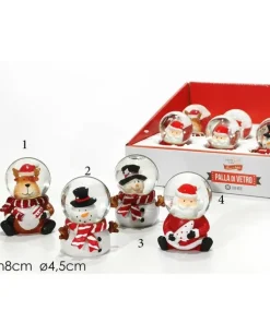 Palla Con Neve Con Personaggi 4 Varianti