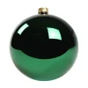 Pallina Di Vetro Tinta Unita Verde Lucido 120Mm