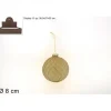 Pallina Sfera Di Vetro Oro O8Cm Per Albero Di Natale 1Pz