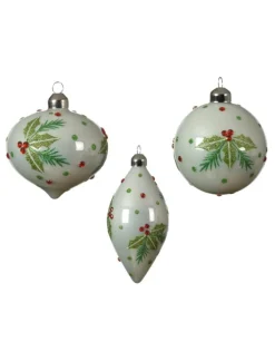 Pallina Sfera In Vetro, Con Strass 8 Cm