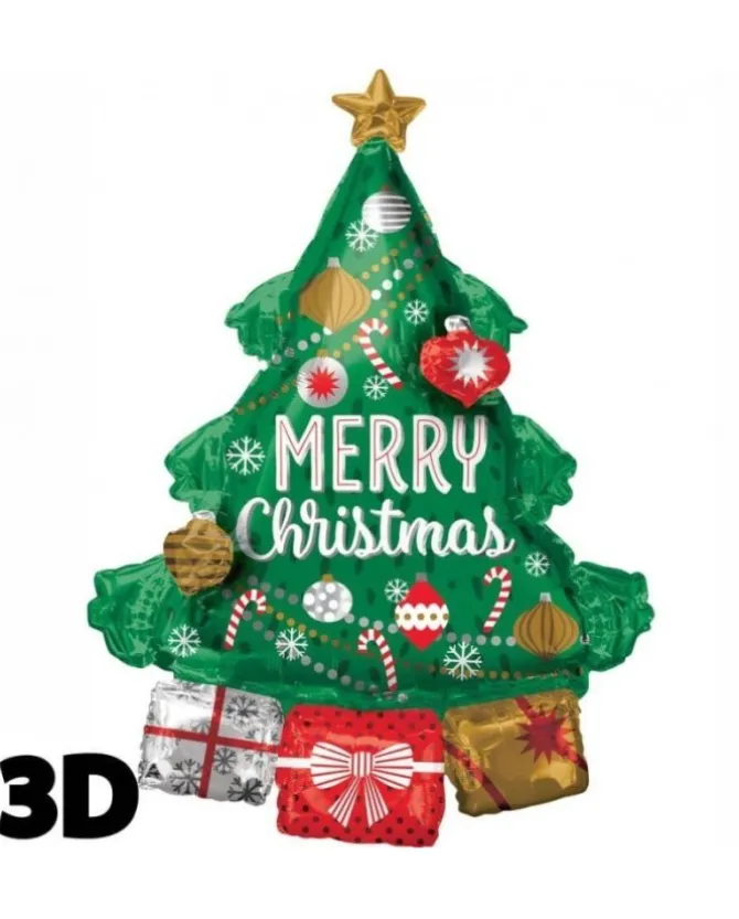 Palloncino Mylar Albero Di Natale 63X86Cm
