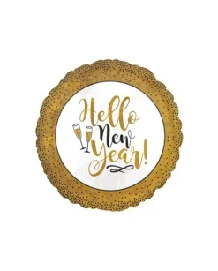 Palloncino Mylar Oro Glitter Happy New Years