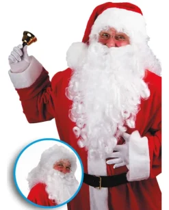 Parrucca E Barba Gigante Bianca Lusso L.