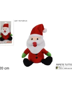 Peluche Babbo Natale Ripetitutto 20Cm