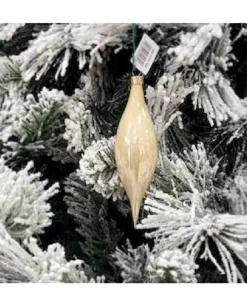 Pendente Di Vetro Oro 4Cm 1Pz Per Albero Di Natale