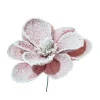 Pick Magnolia Innevata 24Cm Malva Per Decorazioni